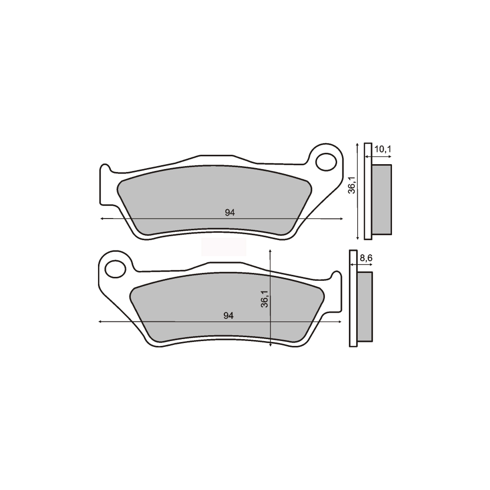 Pastiglie Freno RMS Organiche Bmw 850-1200cc RMS