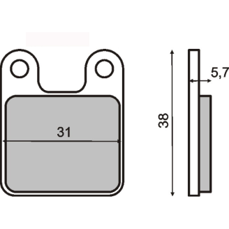 Pastiglie Freno RMS Organiche Minimoto Polini RMS