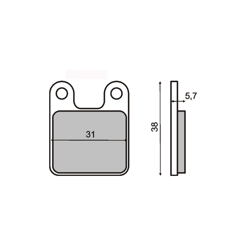 Pastiglie Freno RMS Organiche Minimoto Polini RMS