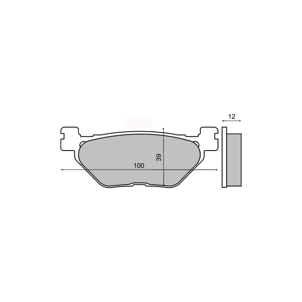 Pastiglie Freno RMS Organiche Yamaha T-Max 500cc RMS