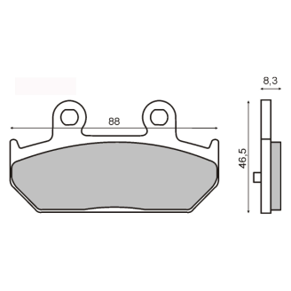 Pastiglie Freno RMS Organiche Suzuki Burgman 400cc RMS