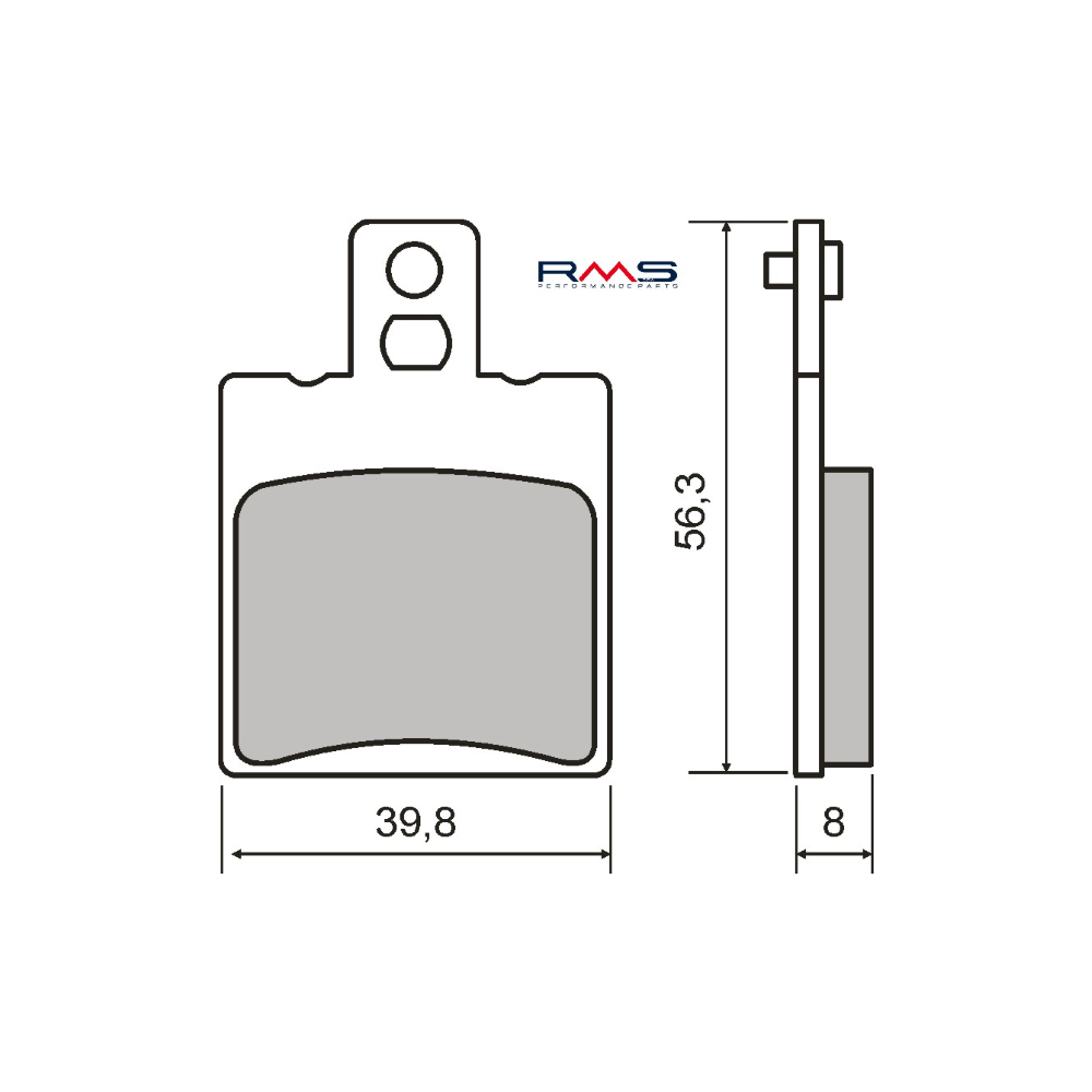 Pastiglie Freno RMS Organiche Malaguti Ciak 125cc RMS