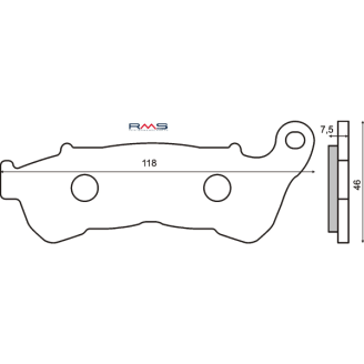 Pastiglie Freno RMS Organiche Honda Sh 300cc RMS