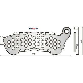 Pastiglie Freno RMS Organiche Honda Sh 300cc RMS