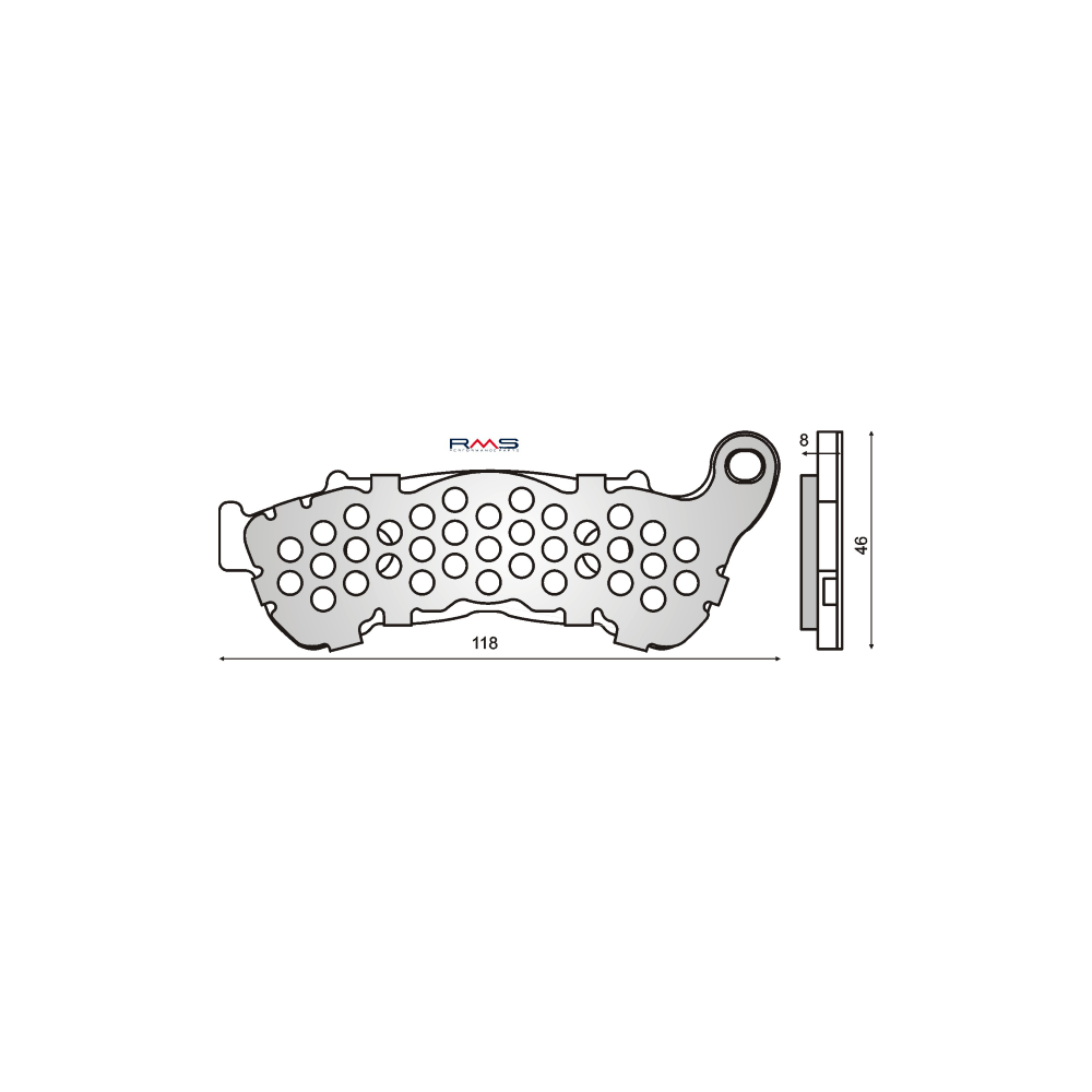 Pastiglie Freno RMS Organiche Honda Sh 300cc RMS