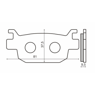 Pastiglie Freno RMS Organiche Honda Sh 300cc RMS