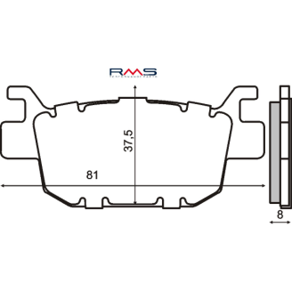 Pastiglie Freno RMS Organiche Honda Sh 300cc RMS