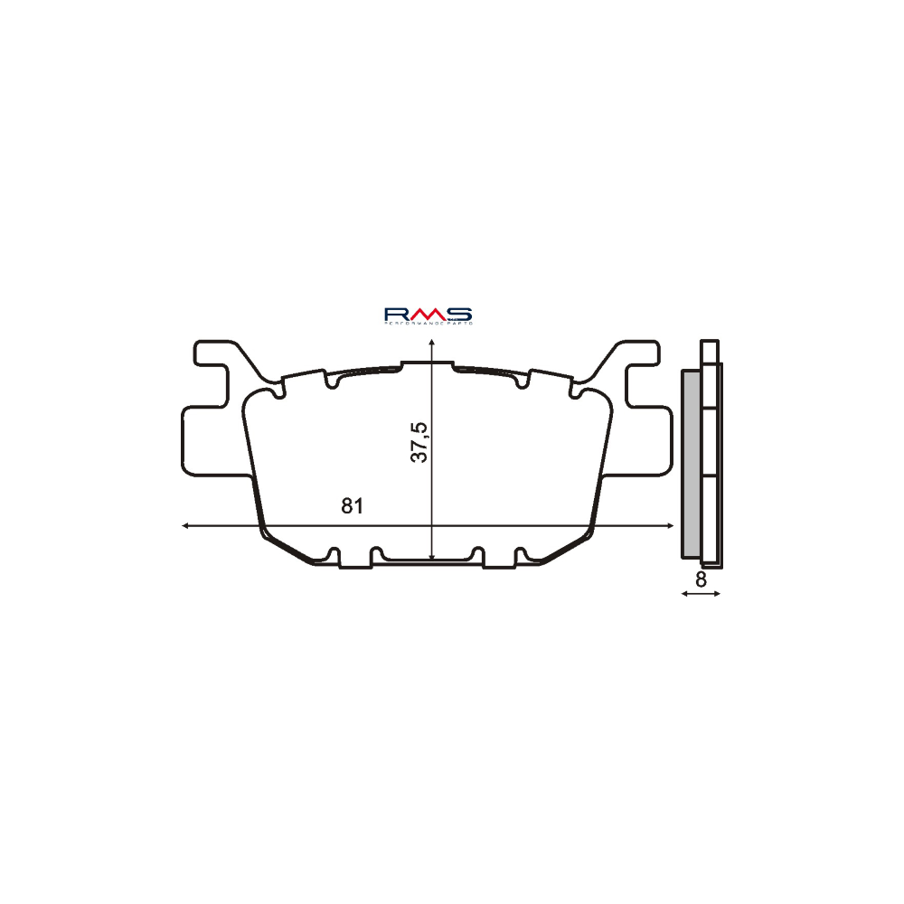 Pastiglie Freno RMS Organiche Honda Sh 300cc RMS