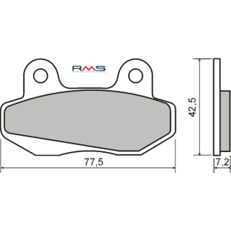 Pastiglie Freno RMS Organiche Honda Wave 110cc RMS