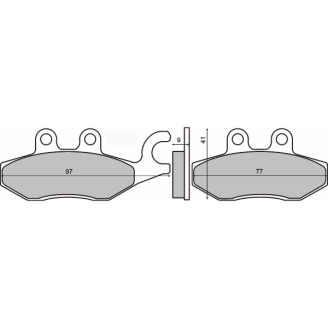 Pastiglie Freno RMS Organiche Piaggio X9 Evolution 250cc RMS