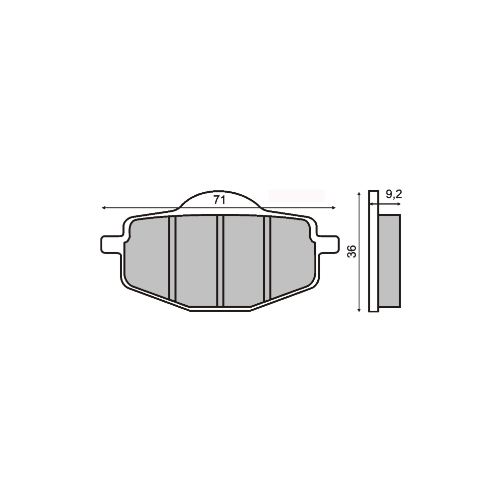 Pastiglie Freno RMS Organiche Yamaha Fly One 50cc RMS