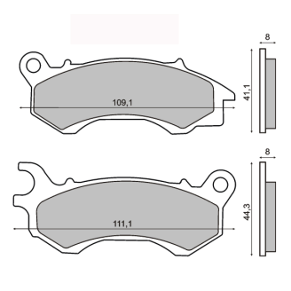 Pastiglie Freno RMS Organiche Honda PCX 125-150cc RMS