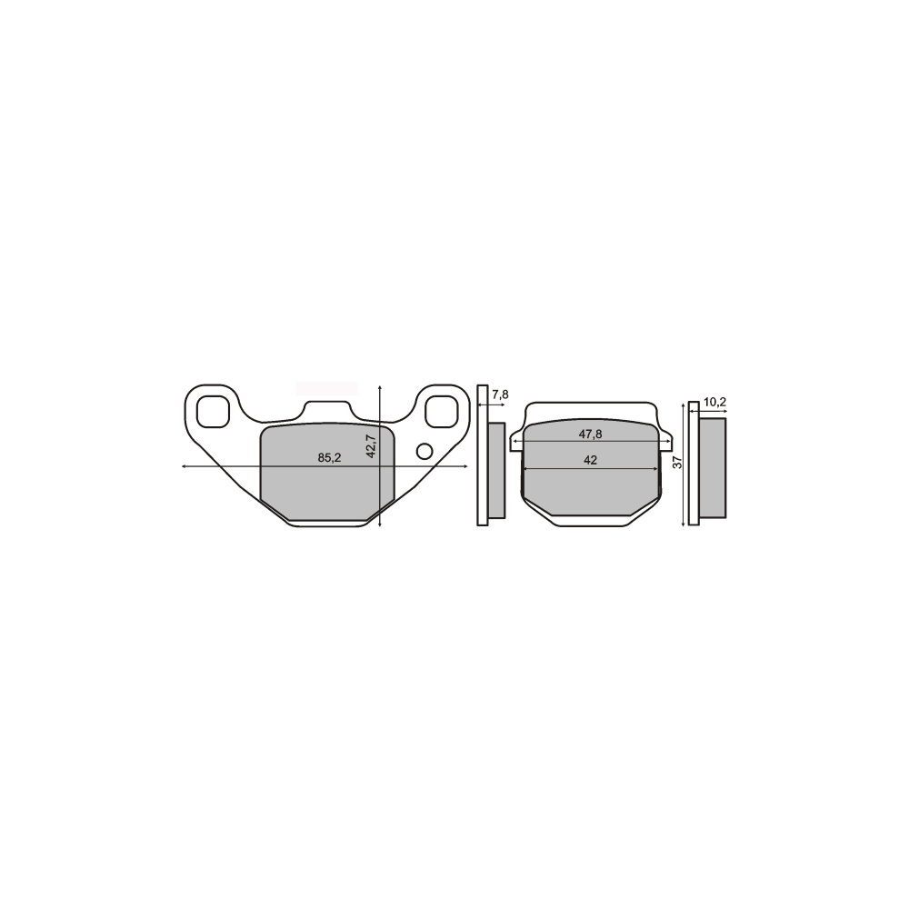 Pastiglie Freno RMS Organiche Gilera Stalker 50cc RMS