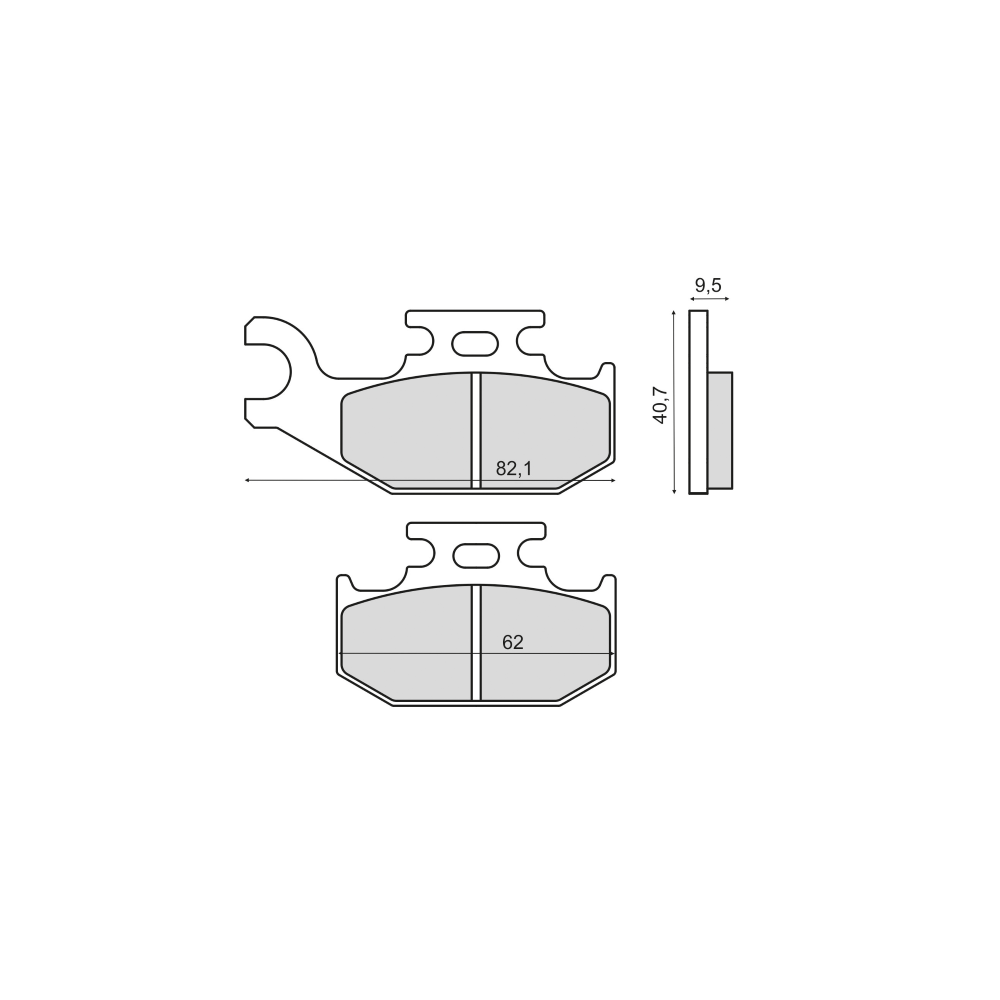 Pastiglie Freno RMS Organiche Suzuki Kingquad 700cc RMS