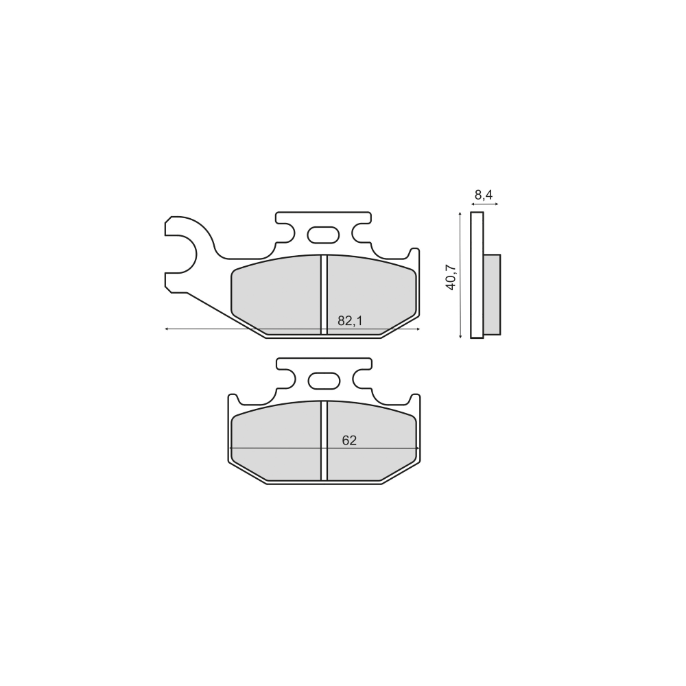 Pastiglie Freno RMS Organiche Suzuki LT-A X Kingquad RMS