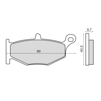 Pastiglie Freno RMS Organiche Suzuki GSX-R 600 RMS