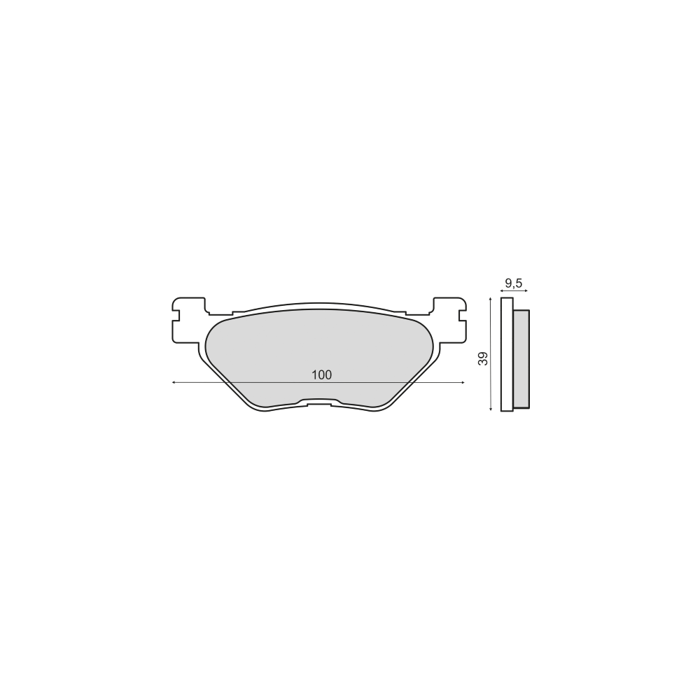 Pastiglie Freno RMS Organiche Yamaha TDM 900cc RMS