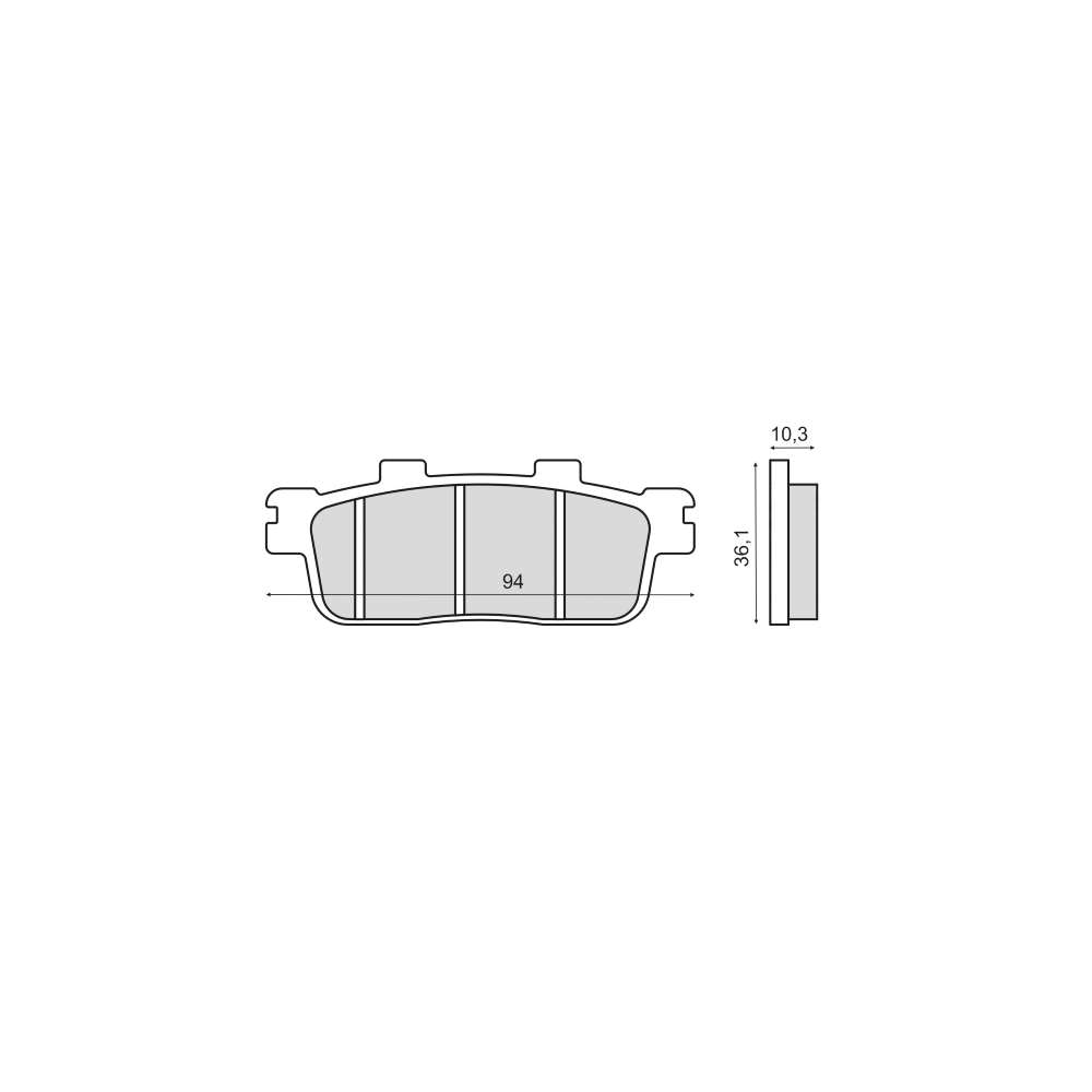 Pastiglie Freno RMS Organiche Sym Hd 125cc RMS