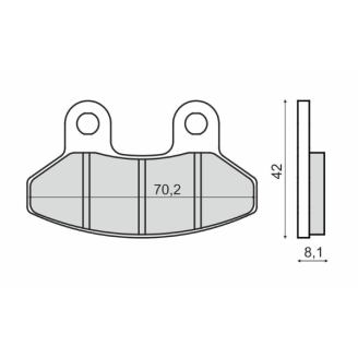 Pastiglie Freno RMS Organiche Sym Joyride 200cc RMS