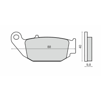 Pastiglie Freno RMS Organiche Honda MSX 125cc RMS