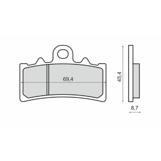 Pastiglie Freno RMS Organiche KTM Duke 125cc RMS