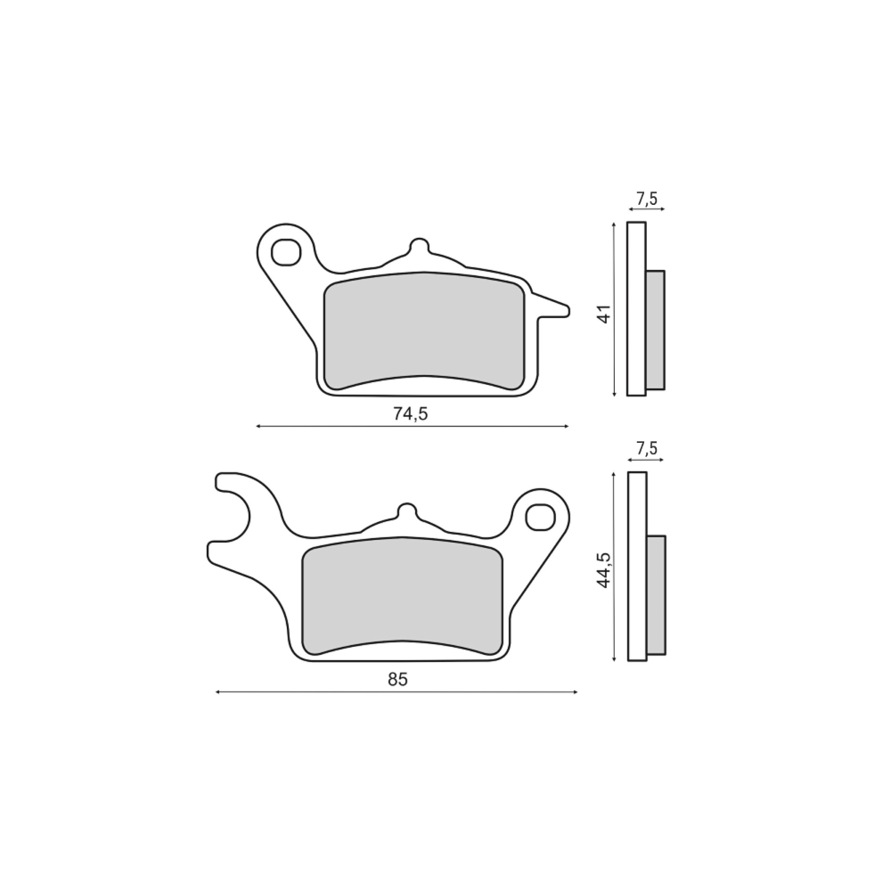 Pastiglie Freno RMS Organiche Honda Vision 110 RMS