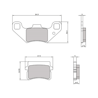 Pastiglie Freno RMS Organiche Govecs S1.5 RMS