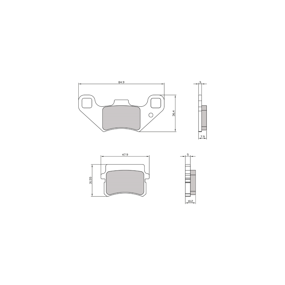 Pastiglie Freno RMS Organiche Govecs S1.5 RMS