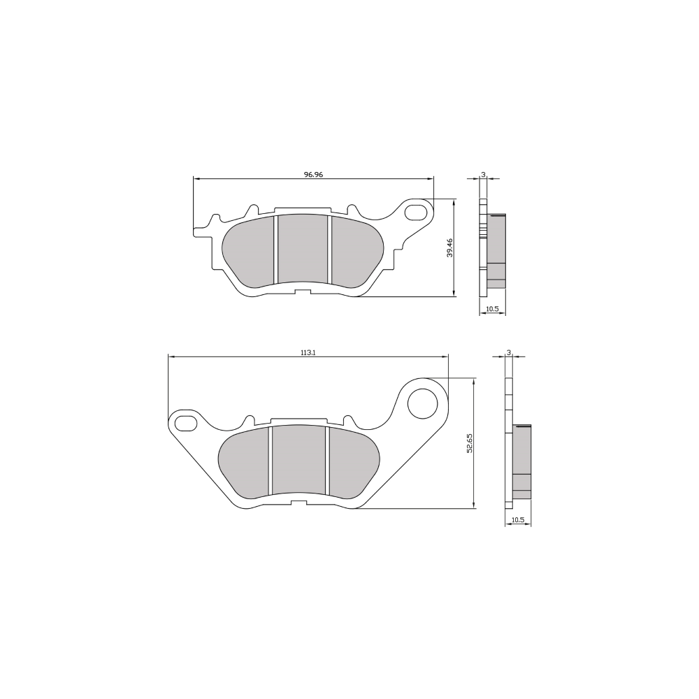 Pastiglie Freno RMS Organiche Yamaha R3 RMS