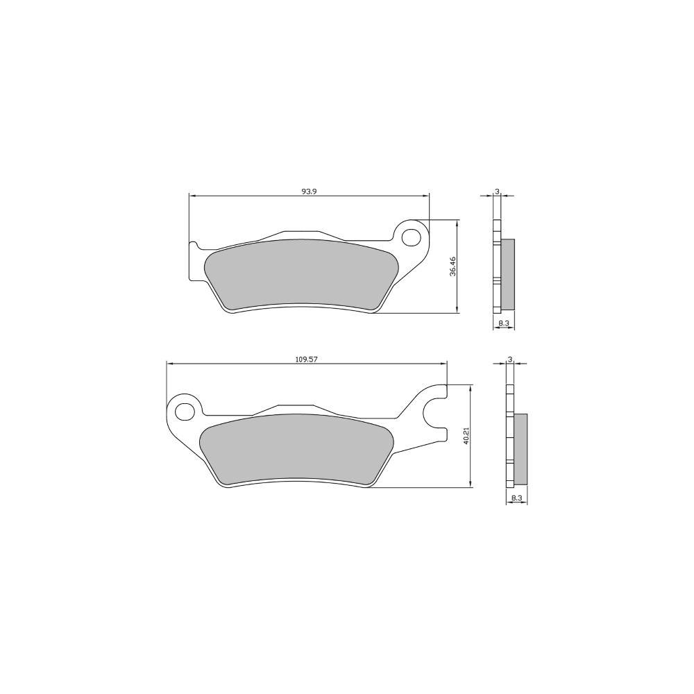 Pastiglie Freno RMS Organiche Suzuki GSX-R 125 RMS