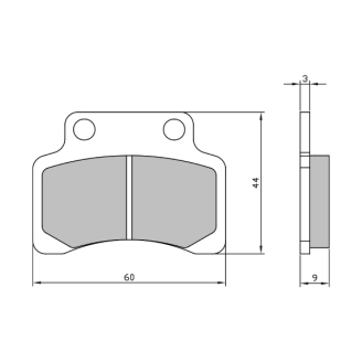 Pastiglie Freno RMS Organiche Kymco Heroism RMS