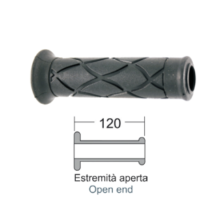 Patinete con puños negros DOMINO Perillas Domino