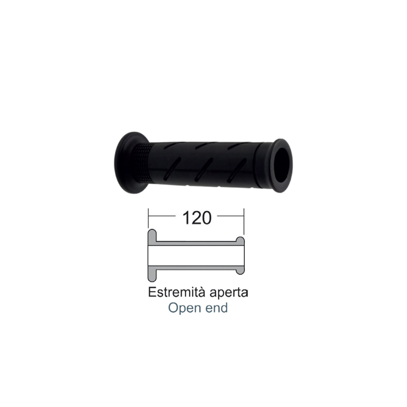 Domino Black Grips Honda Sh 300cc/Interga 700cc Grips Domino