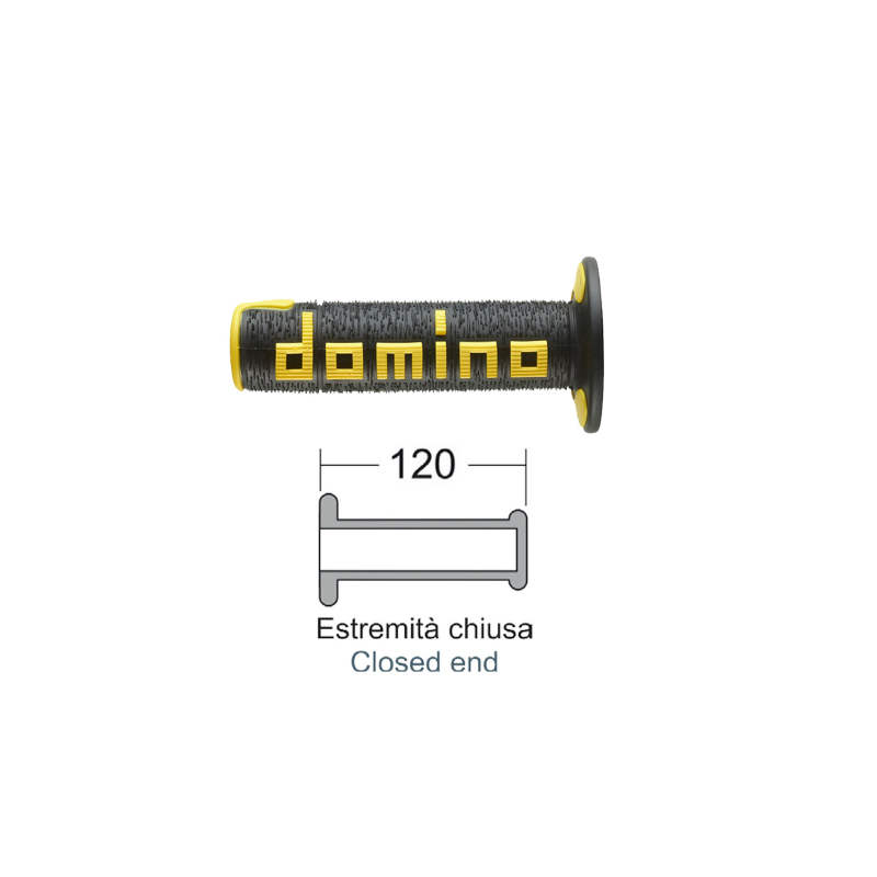 Domino Grips Off-Road Black/Yellow Grips Domino