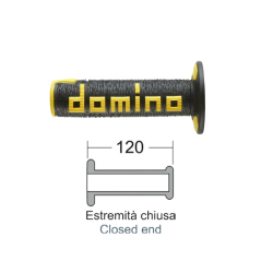 Manopole Domino Off-Road Nero/Giallo