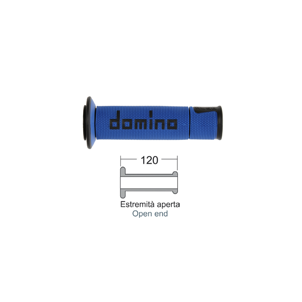 Manopole Domino Road-Racing Blu/Nero