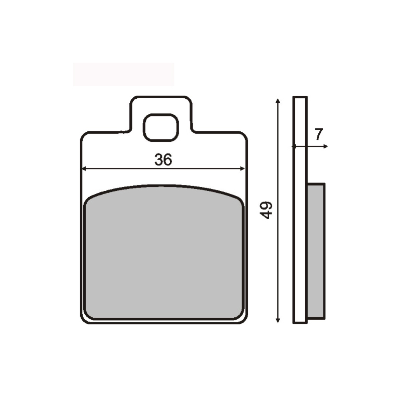 Sinter-Tech Brake Pads Piaggio Vespa Et4 50cc Brake Pads RMS
