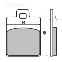 Sinter-Tech Brake Pads Piaggio Vespa Et4 50cc Brake Pads RMS