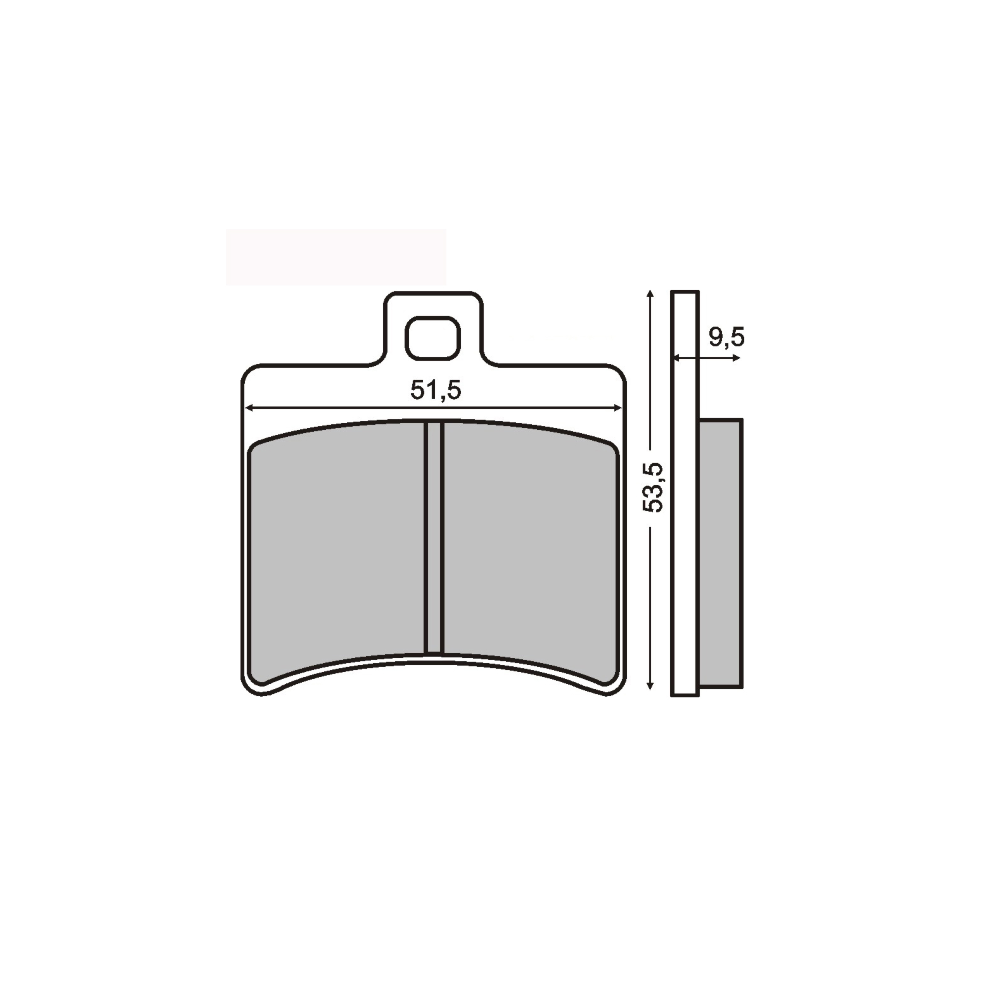 RMS Organic Brake Pads Aprilia Scarabeo 125ccLeonardo 250cc Brake Pads RMS