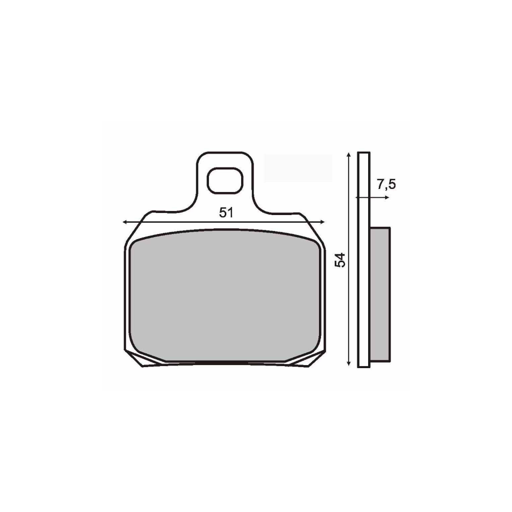 Plaquettes de frein frittées Sinter-Tech Piaggio X8 200cc Plaquettes de frein RMS