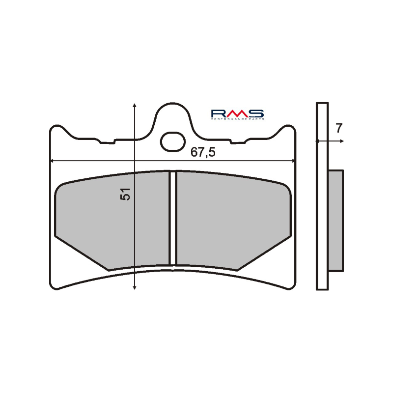 RMS Organic Brake Pads Aprilia RS 125cc Brake Pads RMS