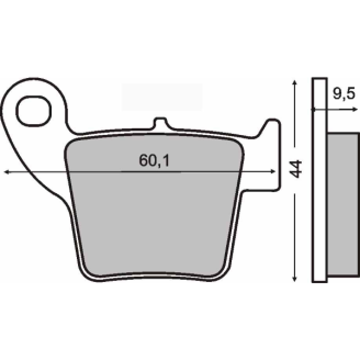 Plaquettes de Frein Frittée Sinter-Tech Honda CR 125-250cc Plaquettes de frein RMS