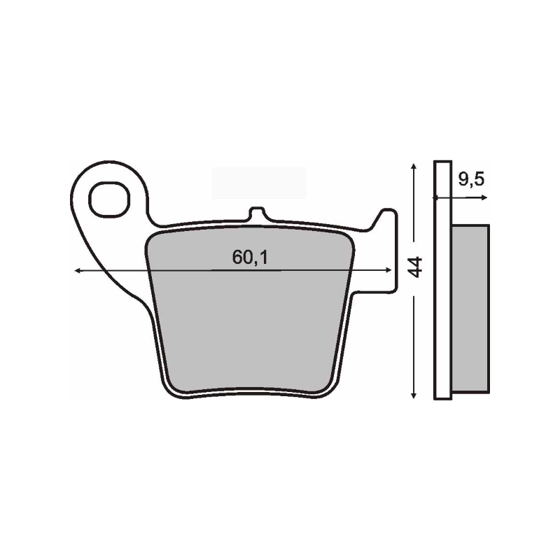 RMS Organic Brake Pads Honda CR 125-250ccCRE 450cc Brake Pads RMS