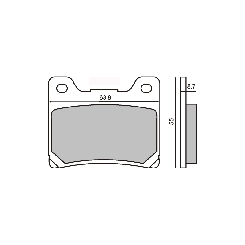 Sinter-Tech Brake Pads Sinterized Yamaha YZF600R Brake Pads RMS