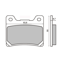 Pastillas de Freno Sinter-Tech Yamaha YZF600R Pastillas de freno RMS