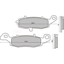 RMS Organic Brake Pads Suzuki SV 650S Brake Pads RMS