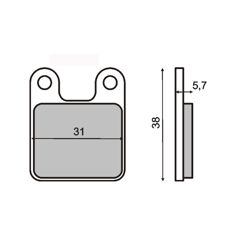 Pastiglie Freno Organiche Minimoto Polini Pastiglie Freno RMS