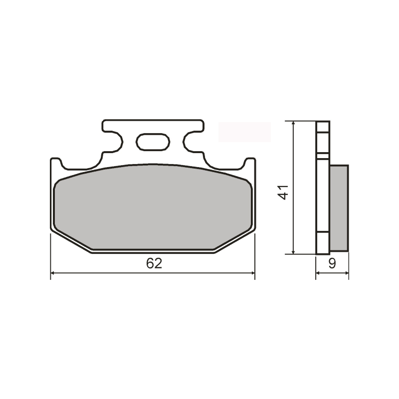  Organic Brake Pads Yamaha Dt 125 Brake Pads RMS