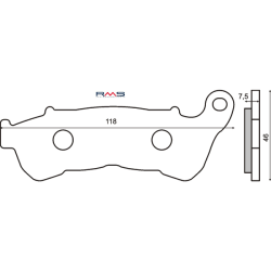 Pastiglie Freno Organiche Honda Sh 300cc