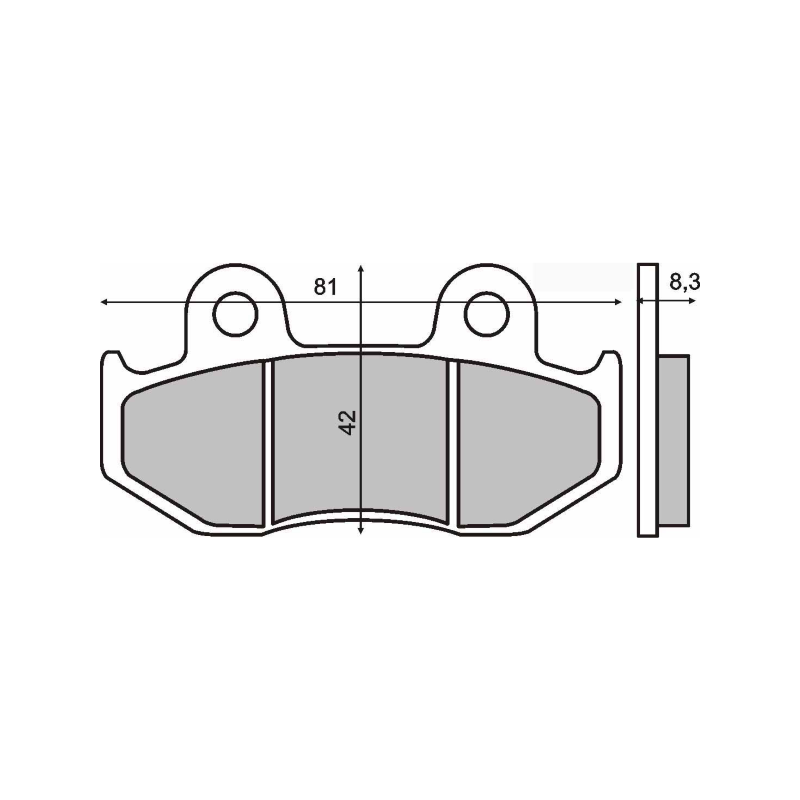  Organic Brake Pads Suzuki Burgman 250cc Brake Pads RMS
